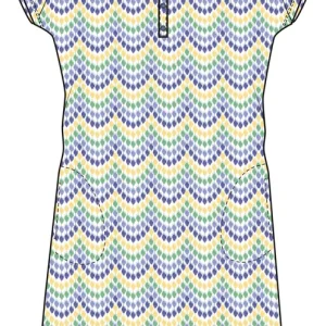 Rebelle - Nachtjurk met knopen 95cm - 400 Lichtpaars