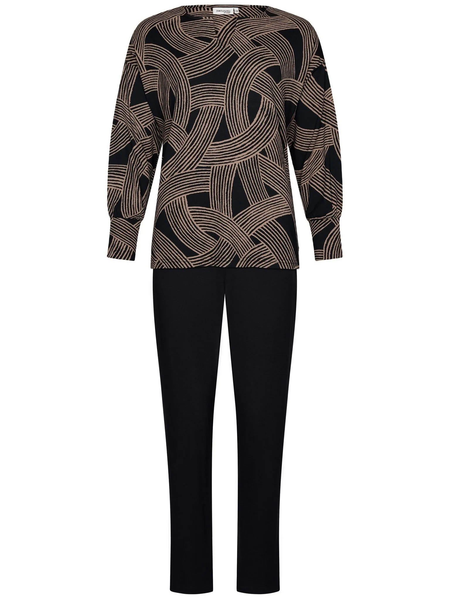 Pastunette Premium - Pyjama - 999 Zwart - Afbeelding 3