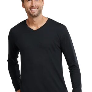 163846 Schiesser Mix & Relax shirt cotton zwart