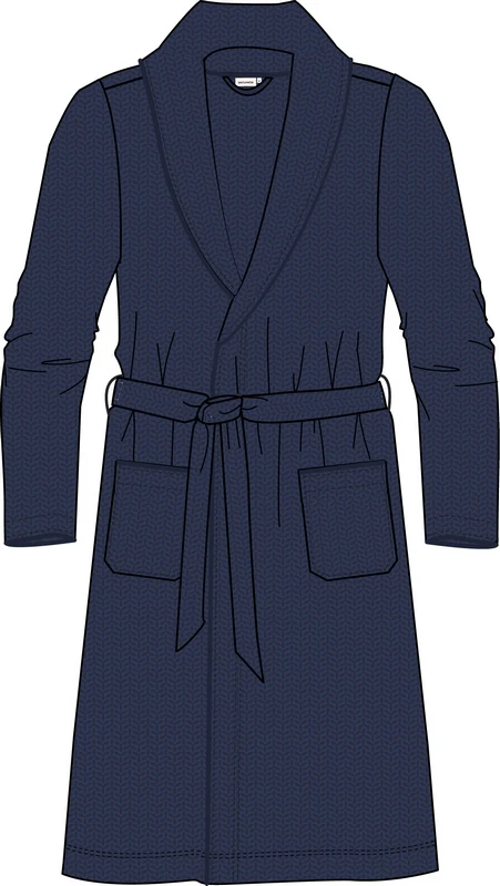 Pastunette (men) - Ochtendjas 115cm - 520 donkerblauw - Afbeelding 2