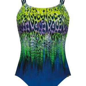 Sunflair Prothese Badpak 22013 – Nachtblauw / Groen