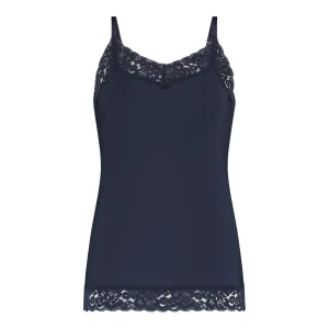 31912 Ten Cate Secrets Lace spaghetti top dark navy