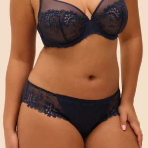 Simone Péréle Slip met Borduursel Donker Blauw _ 12B720