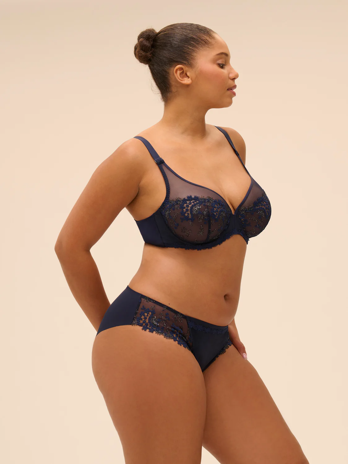 Simone Péréle Slip met Borduursel Donker Blauw _ 12B720 - Afbeelding 5