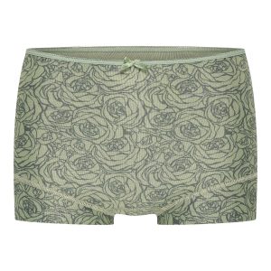 RJ Pure Fashion Dames Short Olive Roses