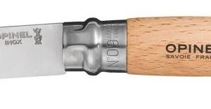 Opinel 23. No.9 RVS Inox zakmes – Beukenhout