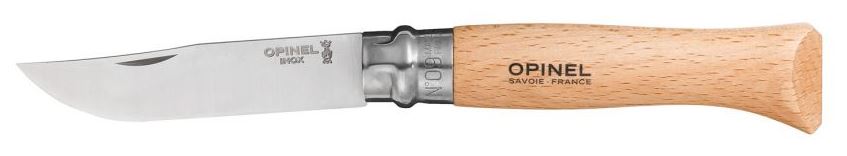 Opinel 23. No.9 RVS Inox zakmes – Beukenhout - Afbeelding 3