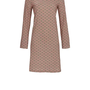 Ringella Dames - Nachthemd met minimalistisch dessin - rosenholz
