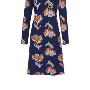 Ringella Dames - Nachthemd met abstract dessin - marine