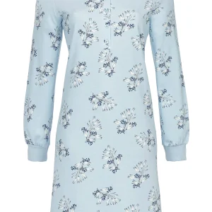Ringella Dames - Nachthemd met gebreide boorden - bleu