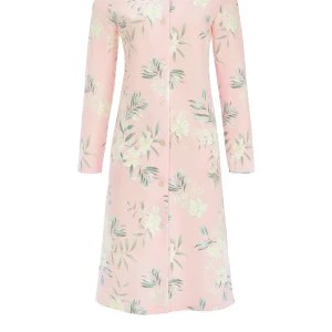 Ringella Dames - Ochtendjas in doorgestikte look - pastell-rosé