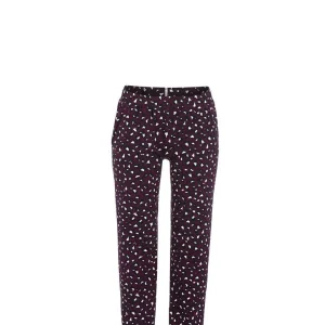 Bloomy - Lange Pyjamabroek met Animalprint – Pflaume –  5551509 - 711