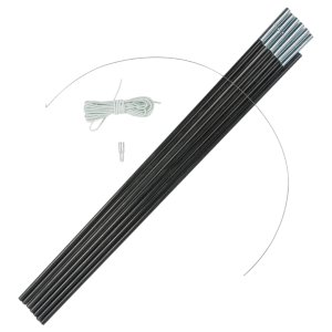 Highlander Tent Pole Kit, Fibreglas, 9.5 mm
