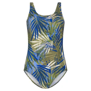 Ten Cate Swimsuit  soft cup botanical leaves green