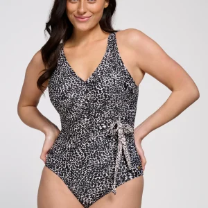 Ten Cate Swimsuit v-neck padded little leopard  60672