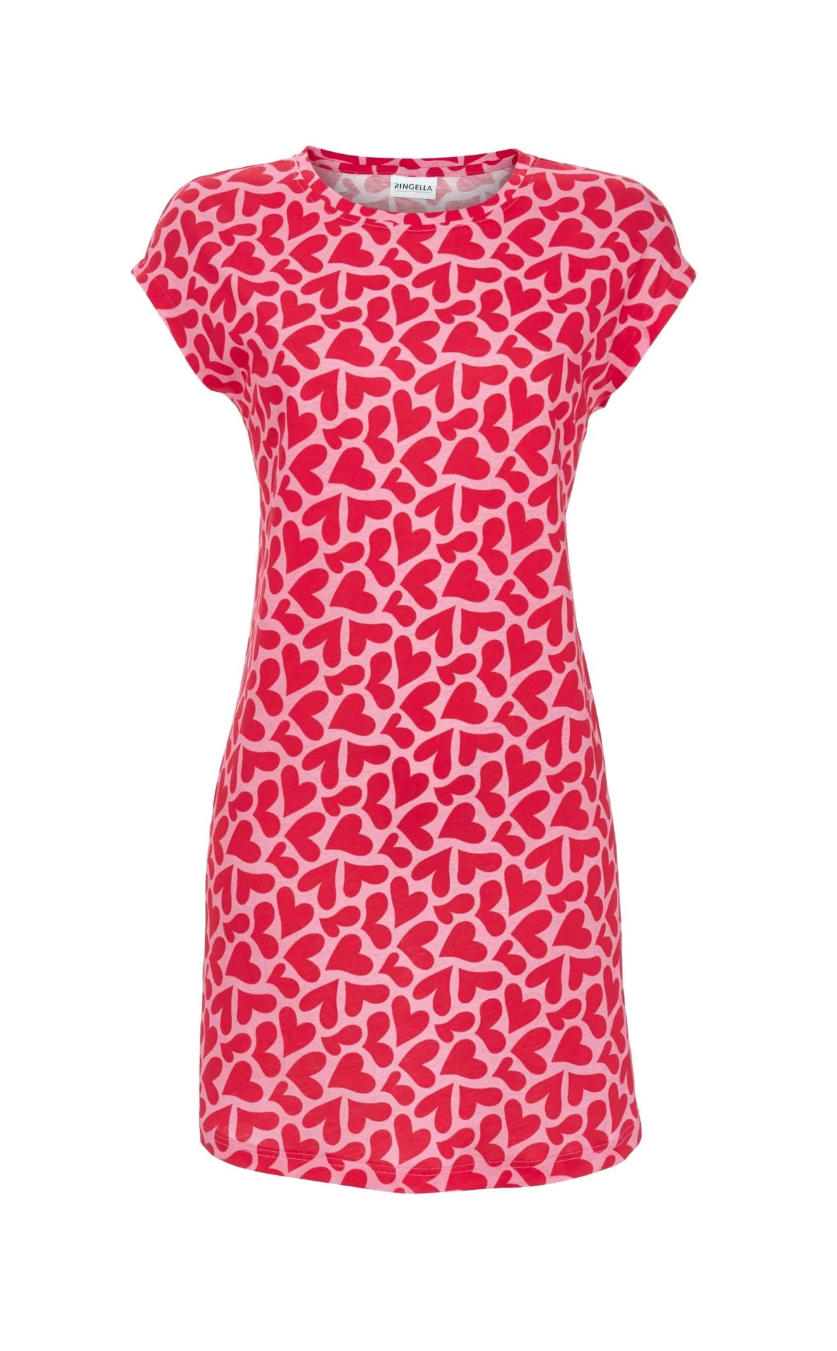 Ringella - Bigshirt in Hartjesprint - roze - Afbeelding 2