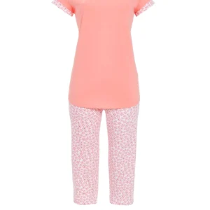 Ringella- Pyjama met capribroek -  himbeereis