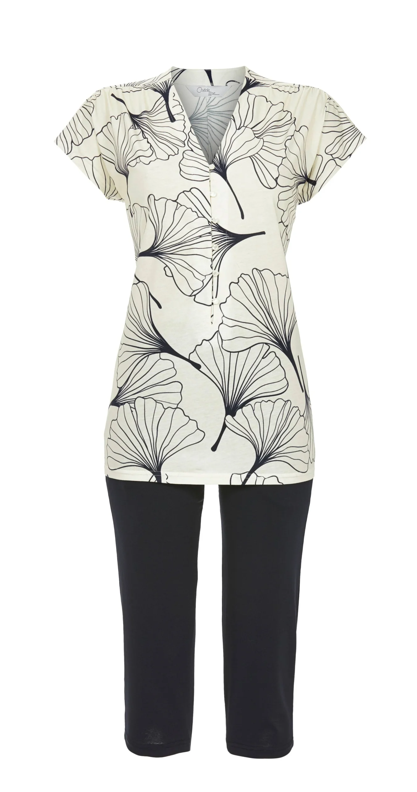 Ringella - Pyjama met Capribroek - champagne - Afbeelding 3