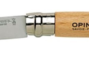 Opinel 26. No.10 RVS Inox zakmes – Beukenhout