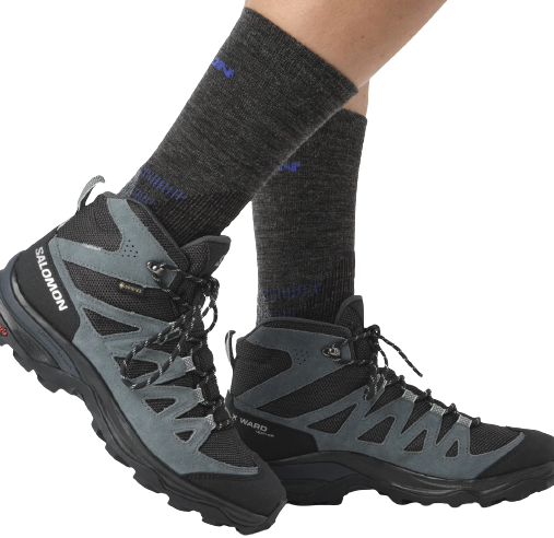 Salomon X Ward Leather Mid GTX dameswandelschoen - Afbeelding 8