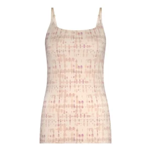 TEN CATE - SECRETS - Spaghetti top - powder blush batik