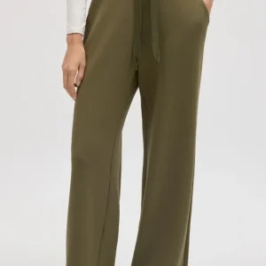 Ysabel Mora Groene straight-fit broek