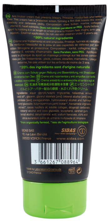 Sidas Anti Friction cream 75ml neutral - Afbeelding 4
