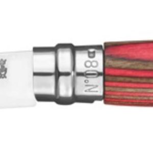 Opinel No.8 RVS Laminated Birch zakmes – Beukenhout