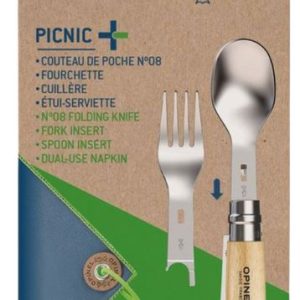 Opinel Picnic Plus outdoor bestekset 4-delig
