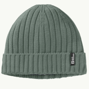 Jack Wolfskin Rib Knit Beanie Winddichte gebreide muts