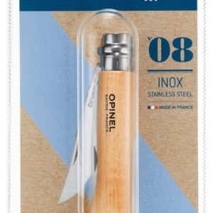 Opinel 11. No.8 RVS Inox zakmes – Beukenhout
