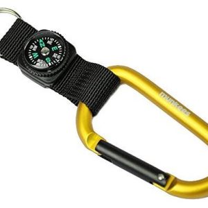 Munkees Carabiner 8 mm with Strap, Compass & Keyring