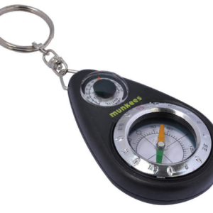 Munkees Keychain Compass with Thermometer