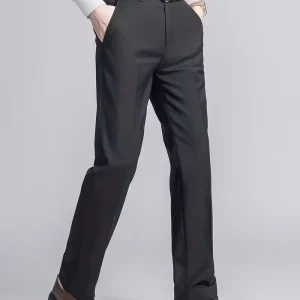 Broek met elastische tailleband en regular fit