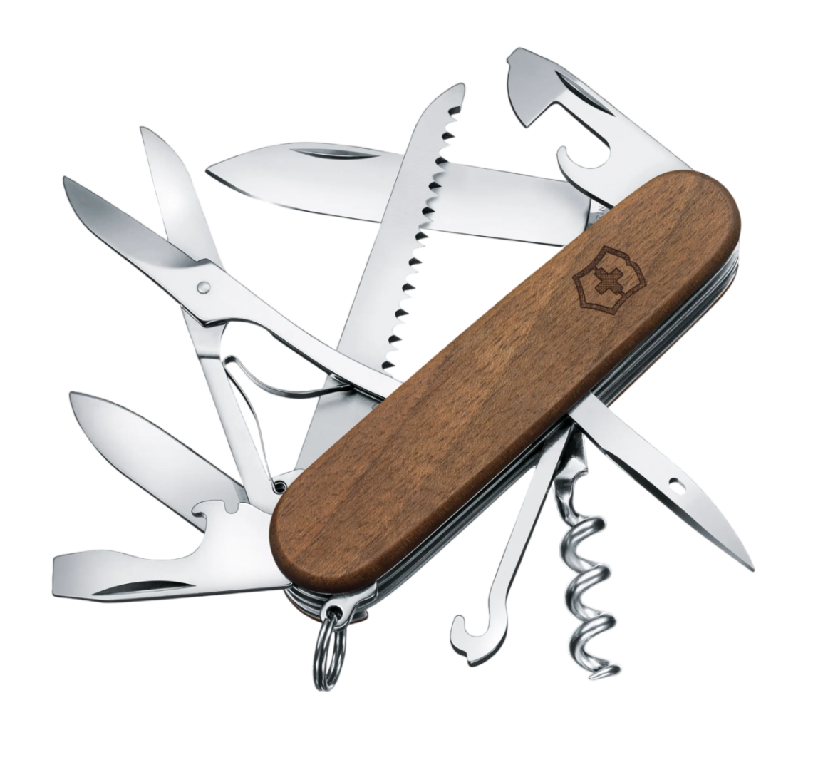 140. Victorinox Swissarmy Huntsman Wood 13 Functies zakmes - Afbeelding 3