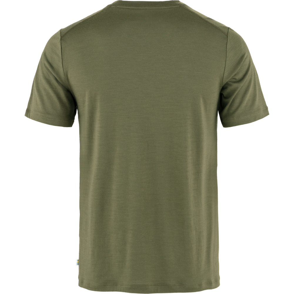 FjallRaven Abisko Wool Logo SS herenshirt - Afbeelding 4