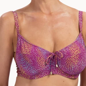 Cyell 119A - BURGUNDY DROPS BEUGEL BIKINITOP