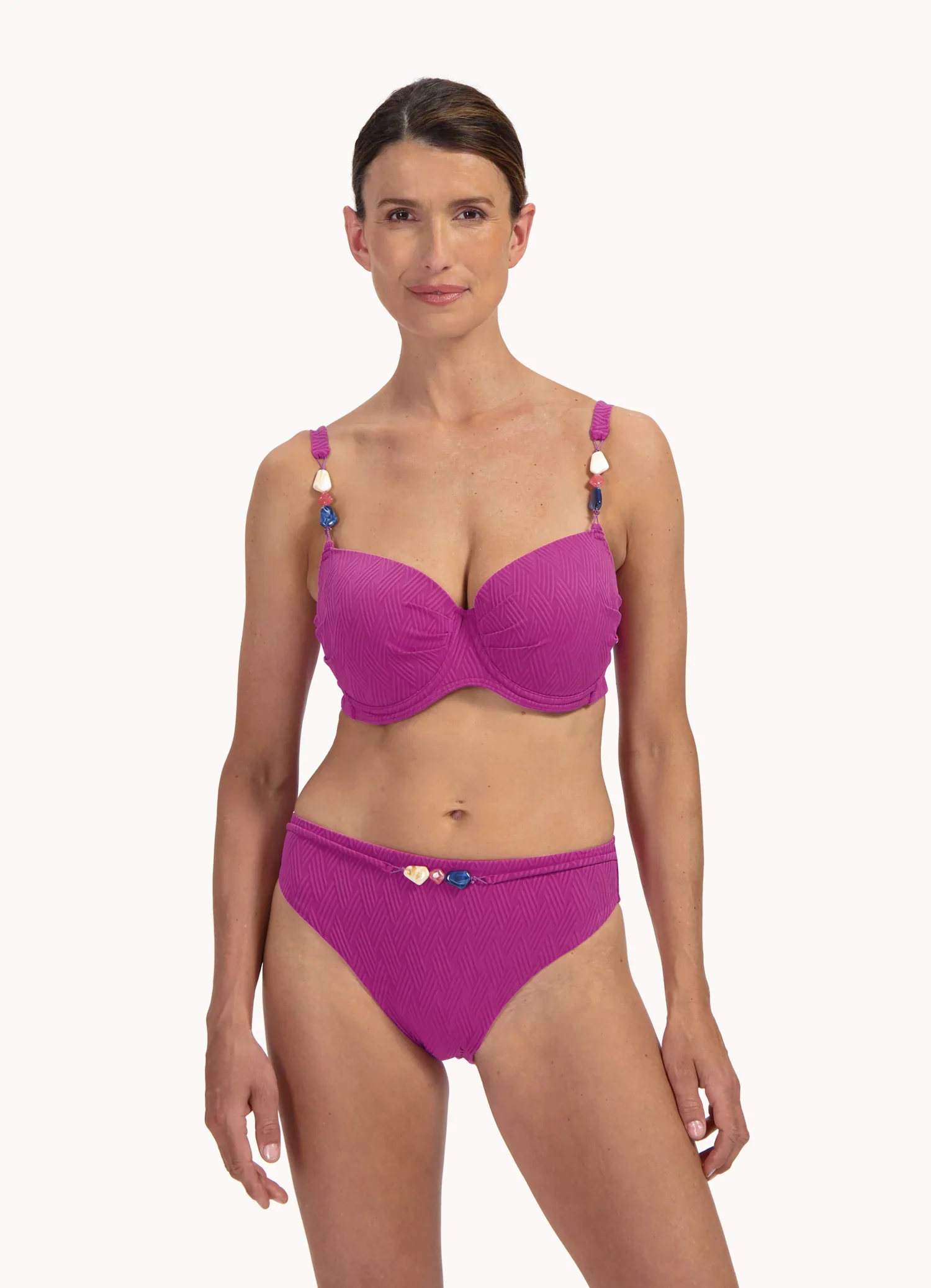 Cyell Texture Viola High-Leg Bikinibroekje 226D - Afbeelding 5