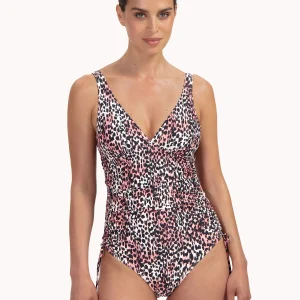 Cyell 323A - CHEETAH CHIC V-HALS BADPAK MET STRIKJES