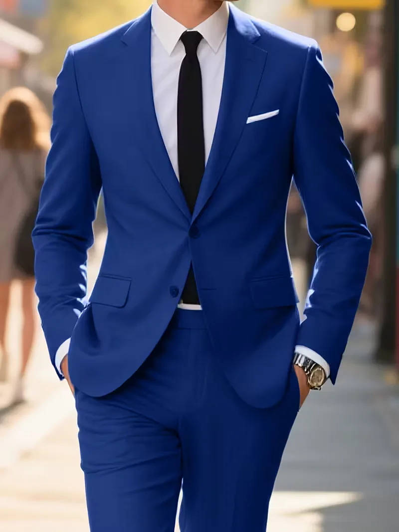 Casual blazer met dubbele knoopsluiting - Afbeelding 3