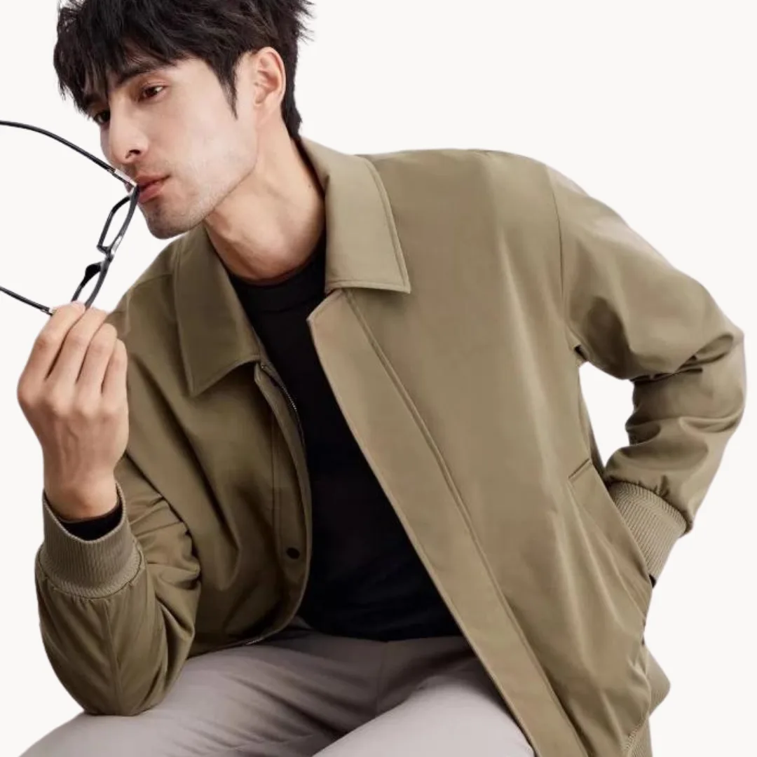 Hugo | Casual jas met knopen sluiting en elastische boord - Afbeelding 5