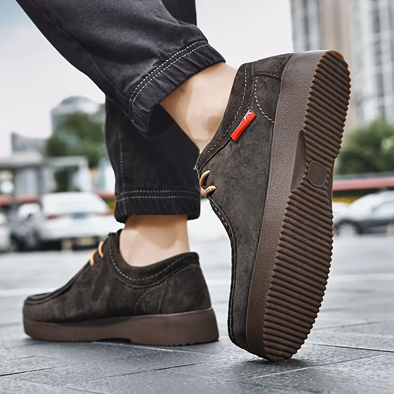 Casual schoenen van varkensleer met antislip rubberen zool - Afbeelding 8