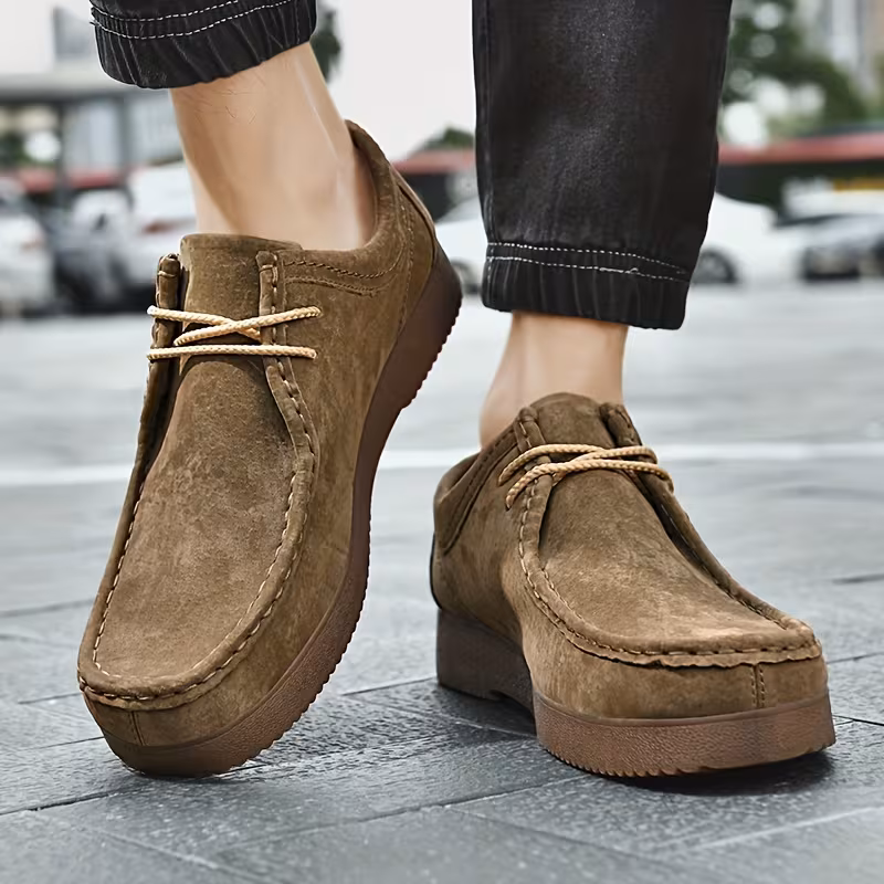 Casual schoenen van varkensleer met antislip rubberen zool - Afbeelding 6