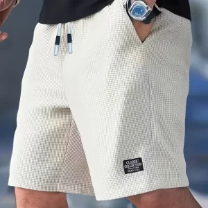 Casual shorts met trekkoord taille en zijzakken