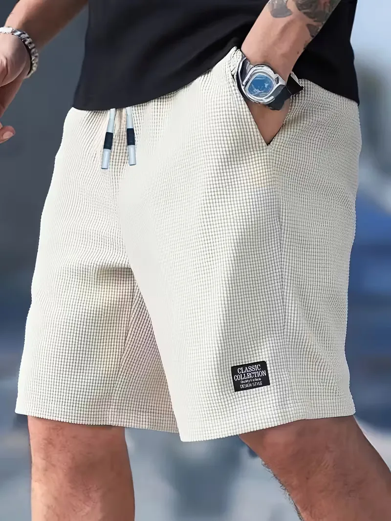Casual shorts met trekkoord taille en zijzakken