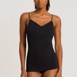 Hanro _ Cotton Seamless Padded spaghetti top _ 071605