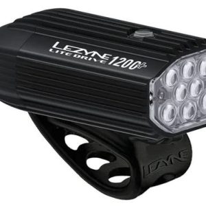 LEZYNE LITE DRIVE 1200+ FRONT SATIN BLACK