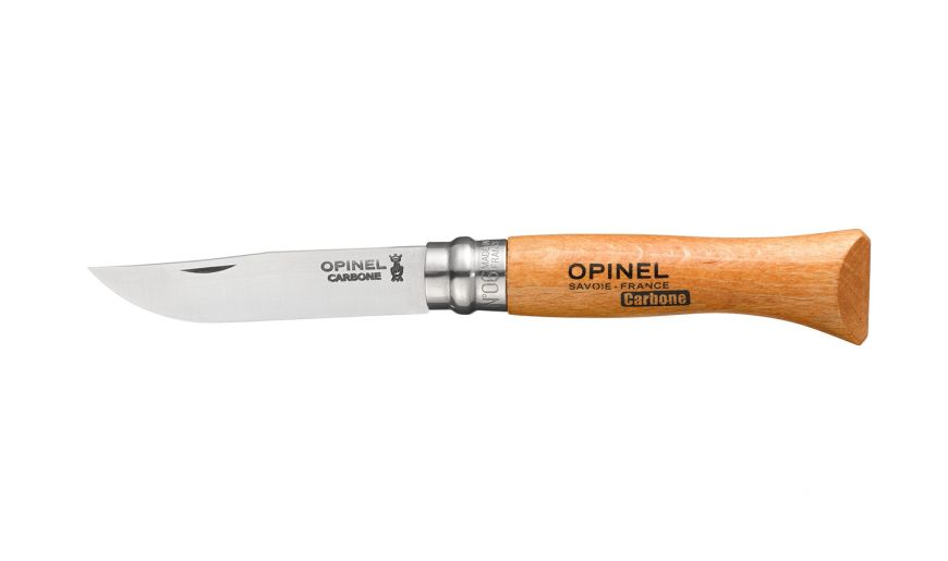 Opinel No.6 Carbon zakmes – Beukenhout