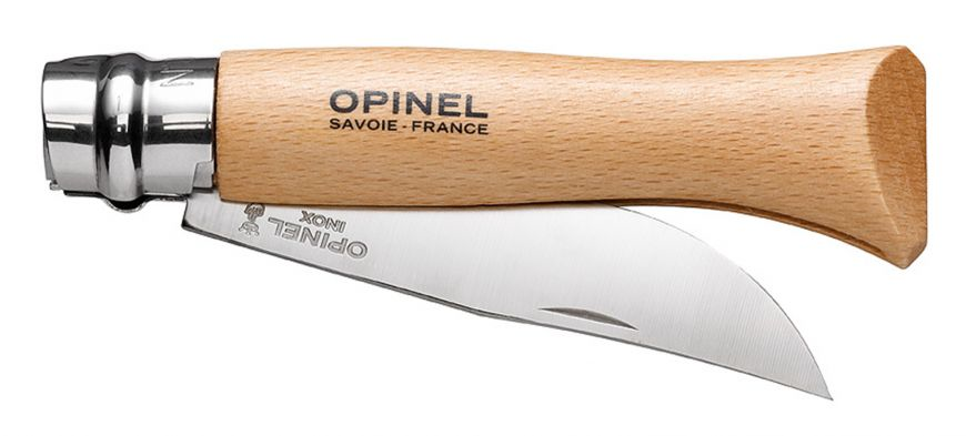 Opinel 23. No.9 RVS Inox zakmes – Beukenhout - Afbeelding 4