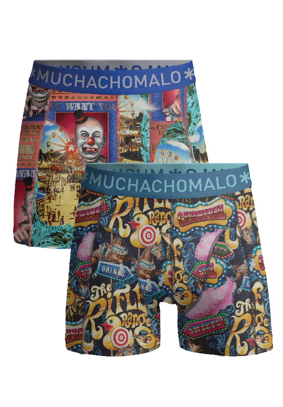 Muchachomalo Men 2-Pack Boxer Shorts Fun Fair - Afbeelding 2